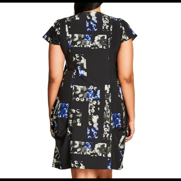 City Chic zip front tunic dress - Picture 5 of 5